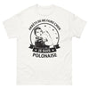 T-shirt polonaise blanc - Arrête de me faire chier