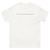 T-shirt Bretagne blanc - design ligne maritime