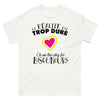 T-shirt Bisounours blanc - réalité dure, évasion humoristique