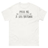 T-shirt Bretonne blanc - je peux pas je suis Bretonne