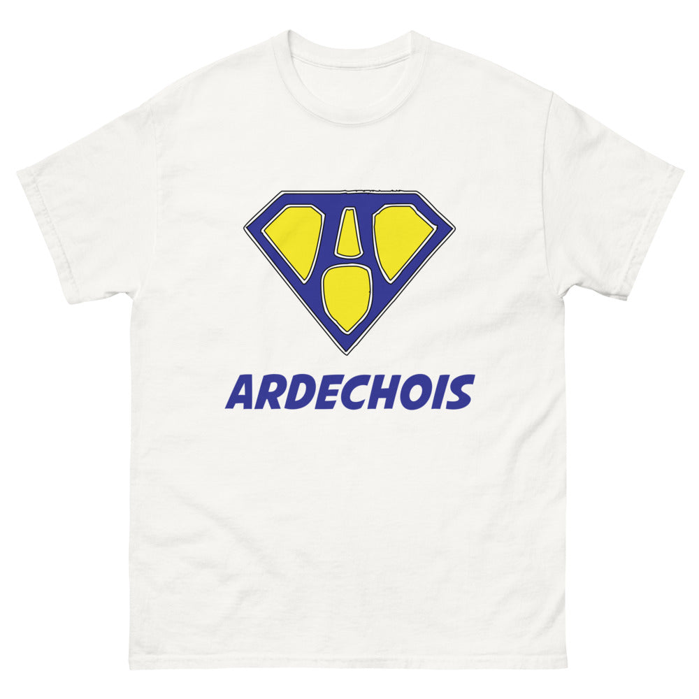 T-shirt Ardéchois blanc - fier et nostalgique