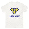 T-shirt Ardéchois blanc - fier et nostalgique