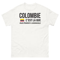 Thumbnail for T-shirt Colombie blanc - C'est là que mon histoire commence