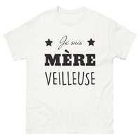 Thumbnail for T-shirt Mère-veilleuse blanc - Je suis une Mère-Veilleuse