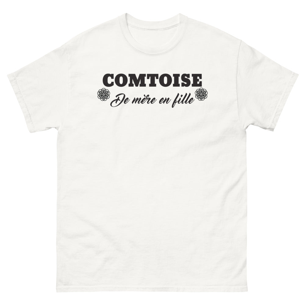 T-shirt Comtoise blanc - Comtoise mère en fille
