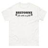 T-shirt Bretagne blanc - clin d'œil au patrimoine familial