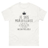 T-shirt Marseillaise blanc - cœur sur la main