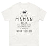 T-shirt Maman Rugby blanc - cœur sur la main et flamme dans l'âme