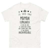 Thumbnail for T-shirt Maman Espagnole au Cœur et à la Flamme - Edition Incontrolable