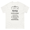 T-shirt Bourgogne blanc - cœur sur la main, flamme dans l'âme
