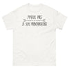 T-shirt Fribourgeoise blanc - J'peux pas, je suis Fribourgeoise