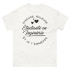 T-shirt étudiante en ingénierie blanc - chieuse râleuse et étudiante en ingénierie