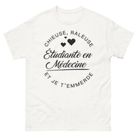 Thumbnail for T-shirt Étudiante en médecine blanc - chieuse et râleuse