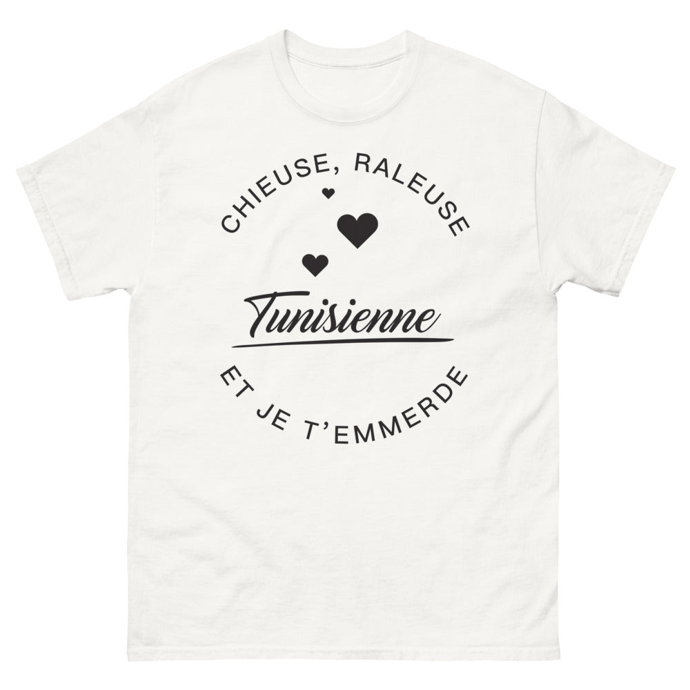 T-shirt tunisienne blanc - chieuse râleuse