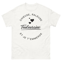Thumbnail for T-shirt Toulousaine blanc - Chieuse râleuse et je t'emmerde