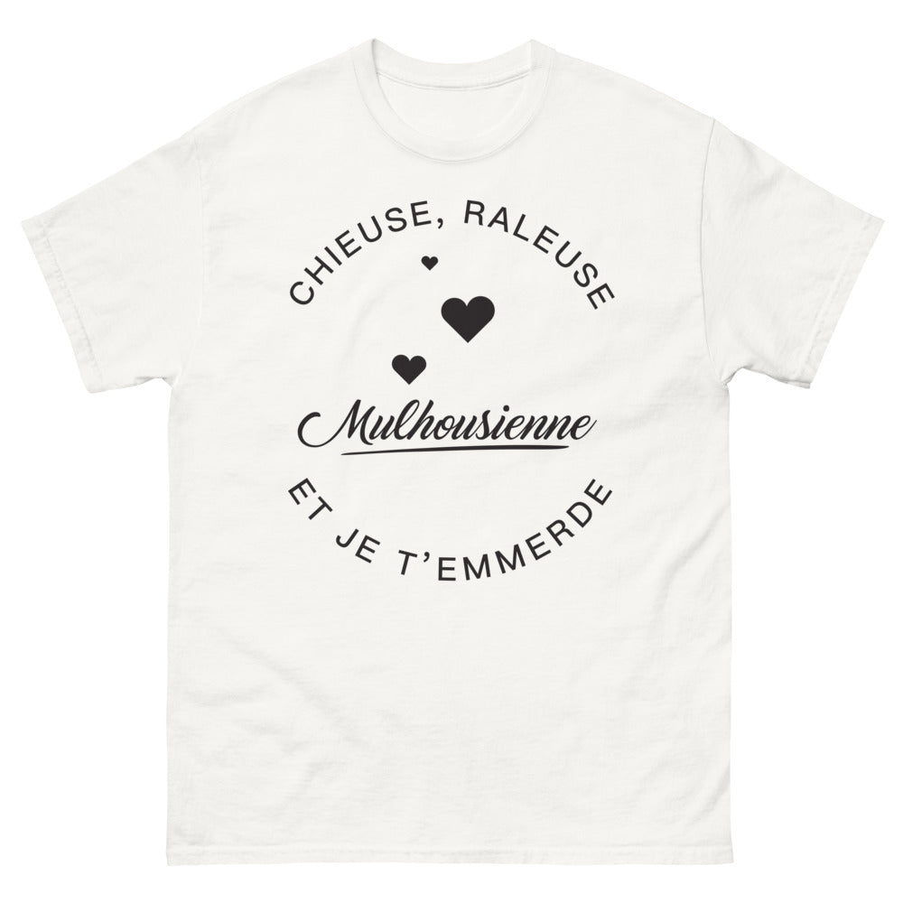 t-shirt mulhousienne blanc - chieuse râleuse