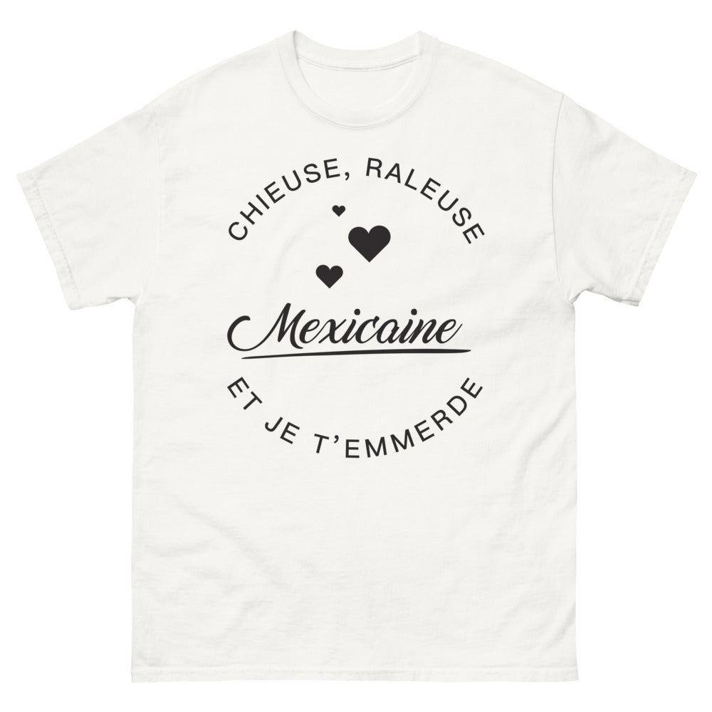 T-shirt Mexicaine blanc - chieuse râleuse