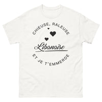 Thumbnail for T-shirt Liban blanc - Chieuse râleuse Libanaise