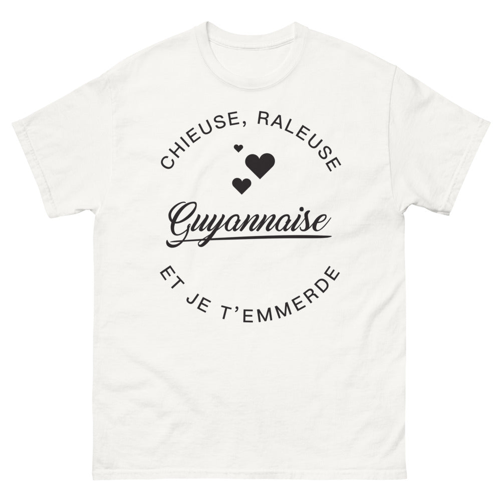 T-shirt Guyanaise blanc - Chieuse et râleuse