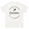 T-shirt Gaspésie blanc - chieuse râleuse gaspé­sienne