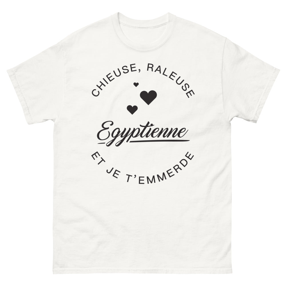 T-shirt Égypte blanc - Je t'emmerde