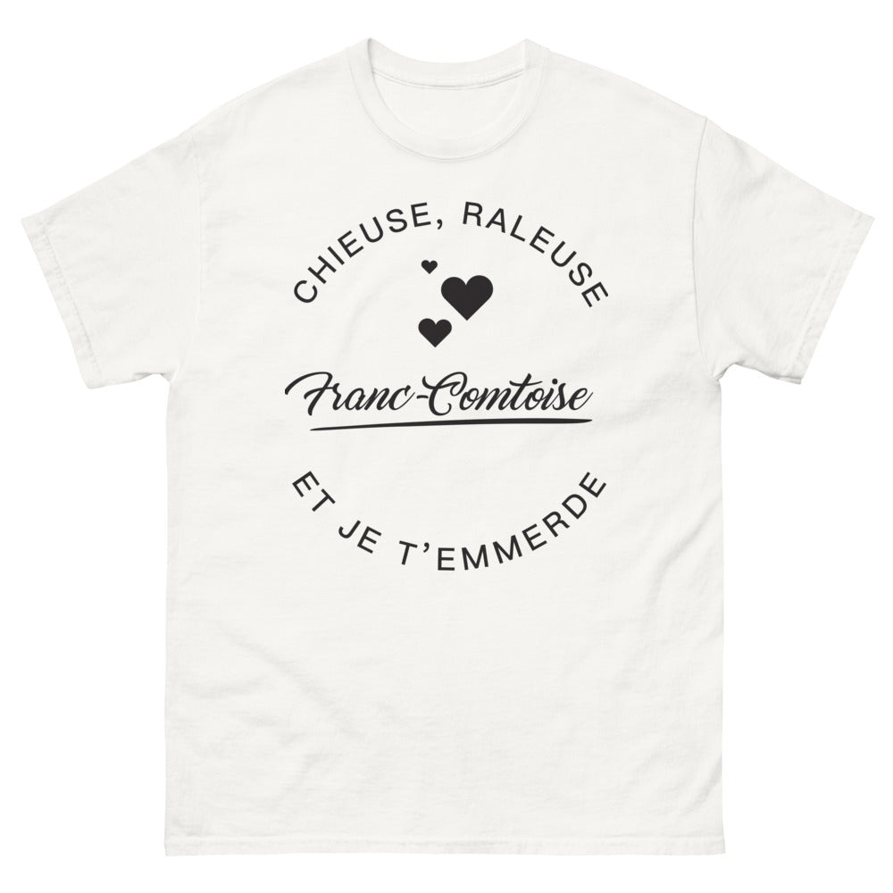 T-shirt Franc-Comtoise blanc - chieuse râleuse