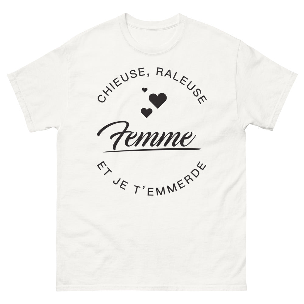 T-shirt origines françaises blanc - chieuse râleuse