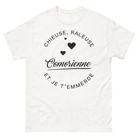 Thumbnail for T-shirt comorienne blanc - Chieuse râleuse et je t'emmerde