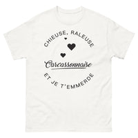Thumbnail for T-shirt Carcassonnaise blanc - chieuse râleuse et je t'emmerde