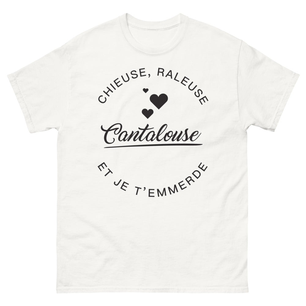 T-shirt Cantal blanc - Chieuse râleuse cantalouse