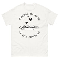 Thumbnail for T-shirt Britannique blanc - Chieuse râleuse et je t’emmerde