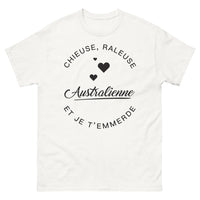 Thumbnail for T-shirt Australien blanc - chieuse râleuse et je t'emmerde