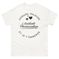 Thumbnail for T-shirt assistante pharmaceutique blanc - Chieuse râleuse