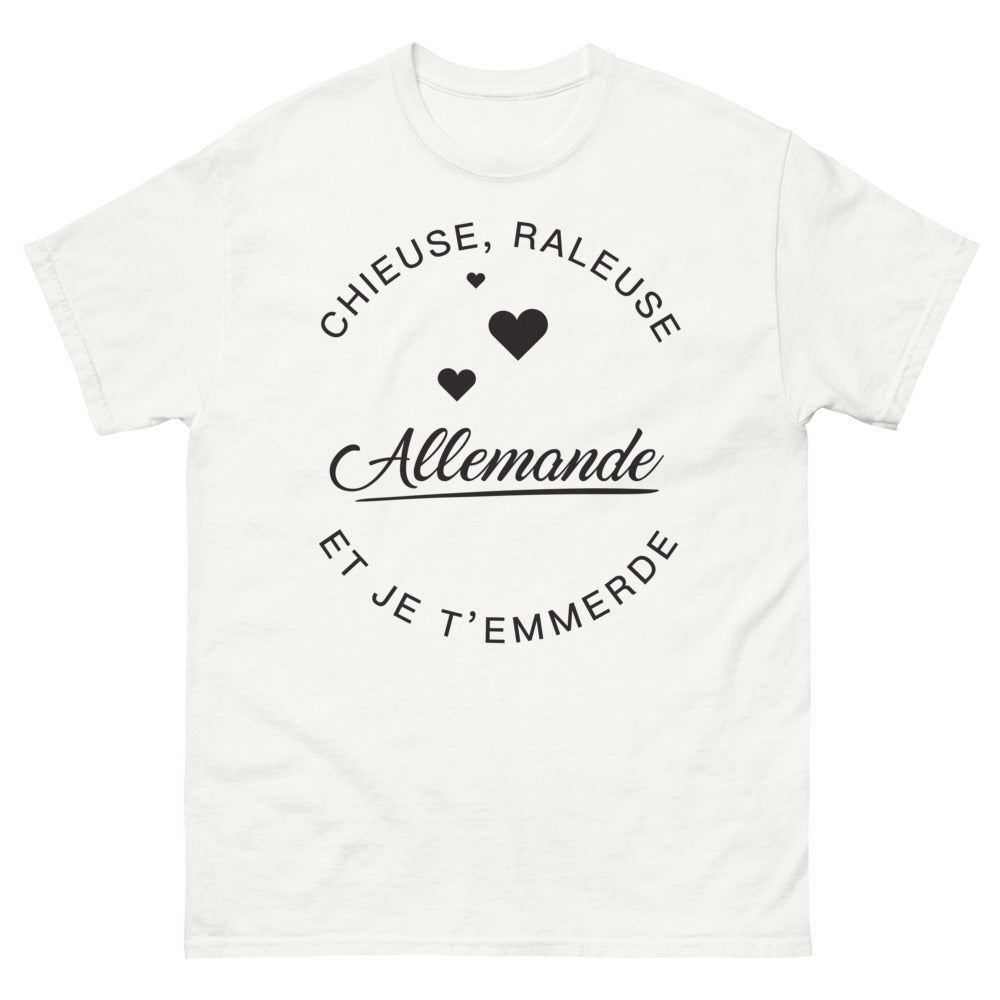 T-shirt Allemagne blanc - attitude râleuse allemande