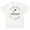 T-shirt Allemagne blanc - attitude râleuse allemande