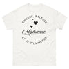 t-shirt algérienne blanc - chieuse raleuse et fière