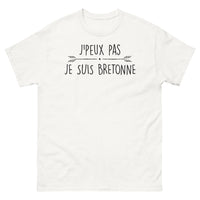 Thumbnail for T-shirt Bretagne blanc - Je peux pas, je suis Bretonne