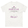 T-shirt couple blanc - Désolé, princesse prise par un super sexy