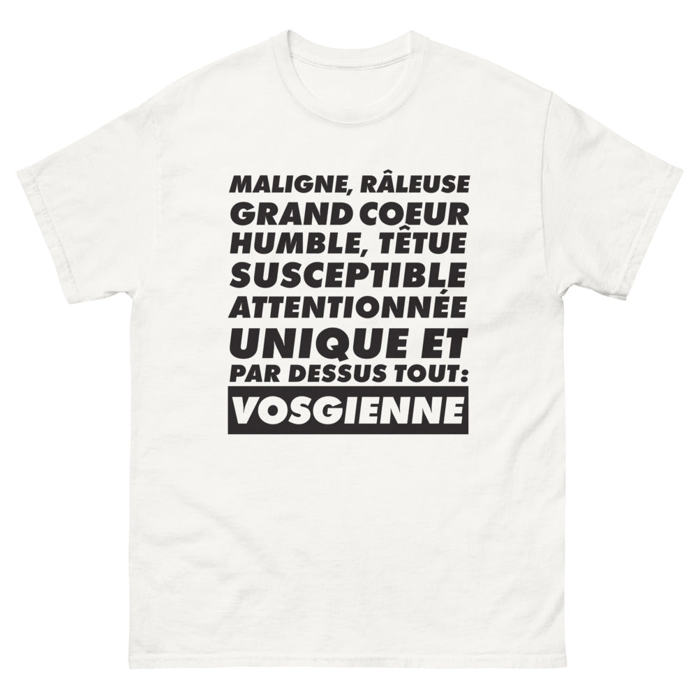 T-shirt Vosgienne blanc - Maligne comme une renarde des Vosges