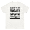T-shirt Normande blanc - Maligne, râleuse et unique