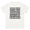 T-shirt Basque blanc - maligne et grand cœur