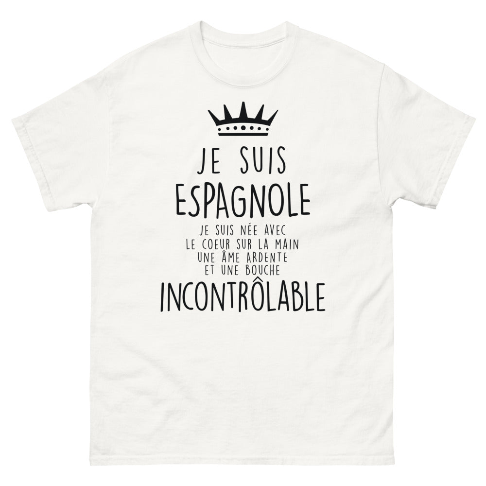 T-shirt Espagnole – Cœur sur la main, âme ardente & bouche incontrôlable