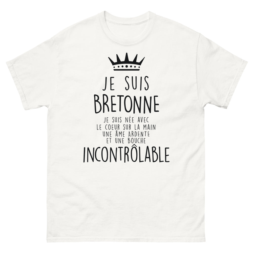 T-shirt Bretagne blanc - cœur sur la main