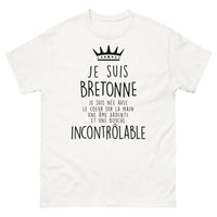 Thumbnail for T-shirt Bretagne blanc - cœur sur la main
