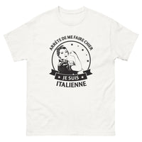 Thumbnail for T-shirt Italie blanc - Arrête de me faire chier