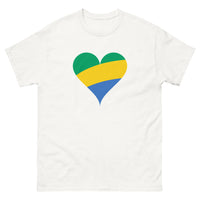 Thumbnail for T-shirt Gabon blanc - design clair standard