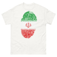 Thumbnail for T-shirt Iran blanc - empreinte du drapeau iranien
