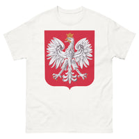 Thumbnail for T-shirt Pologne blanc - aigle blanc et blason polonais
