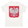 T-shirt Pologne blanc - aigle blanc et blason polonais