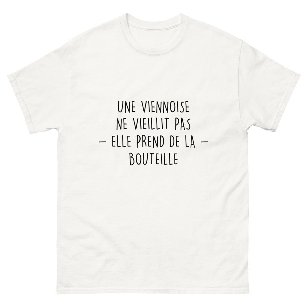 T-shirt Une Viennoise Ne Vieillit Pas, Elle Prend de la Bouteille